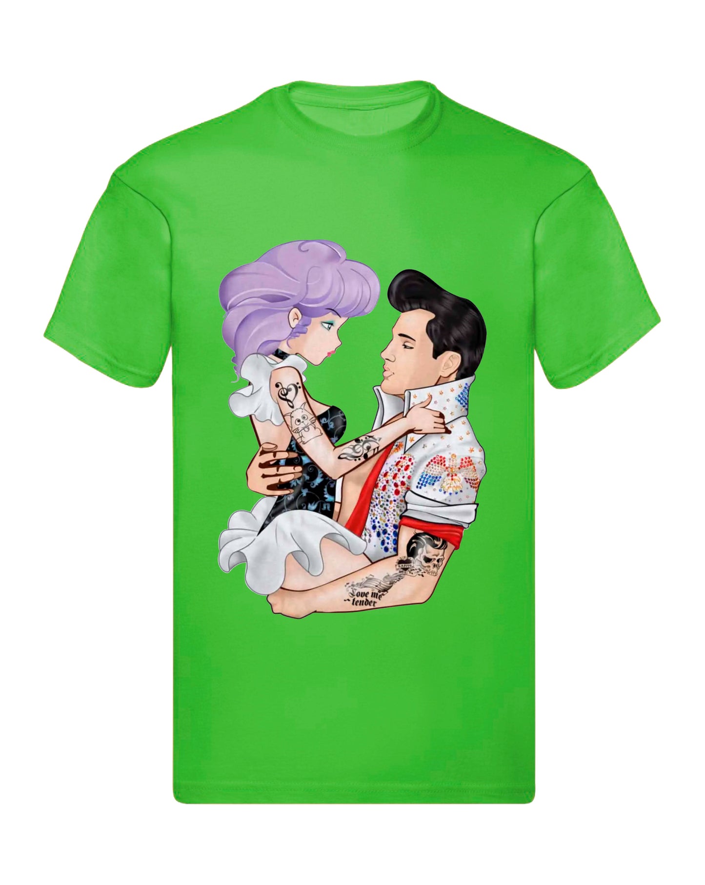 T-Shirt Uomo, Donna & Bambino - ELVIS E CREAMY - Maglietta Maglia Tshirt Super vestibilità Top qualità