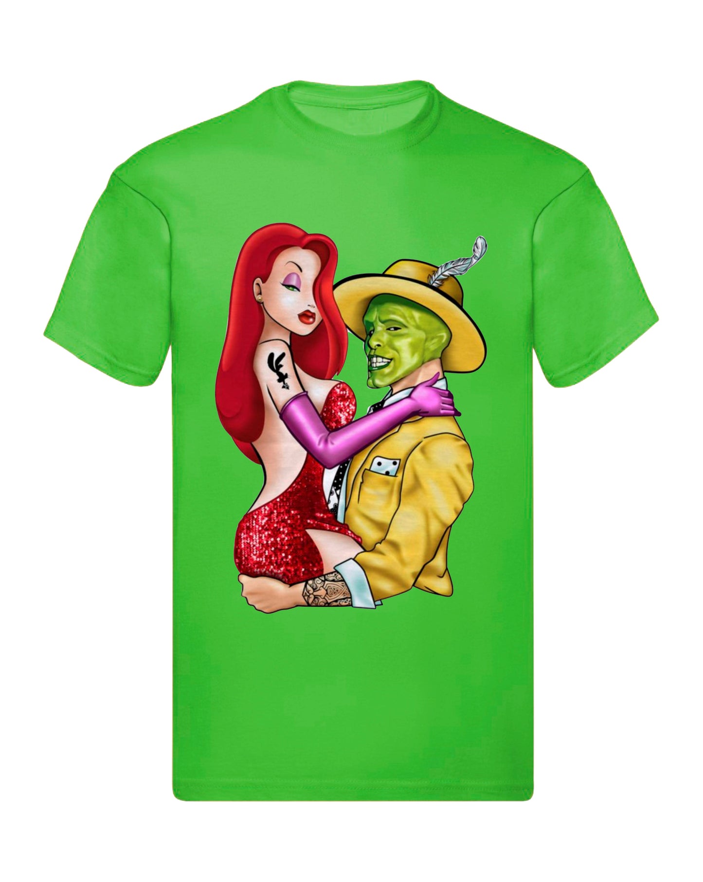 T-Shirt Uomo Donna & Bambino - JESSICA RABBIT E THE MASK - Maglietta Maglia Tshirt Super vestibilità Top qualità