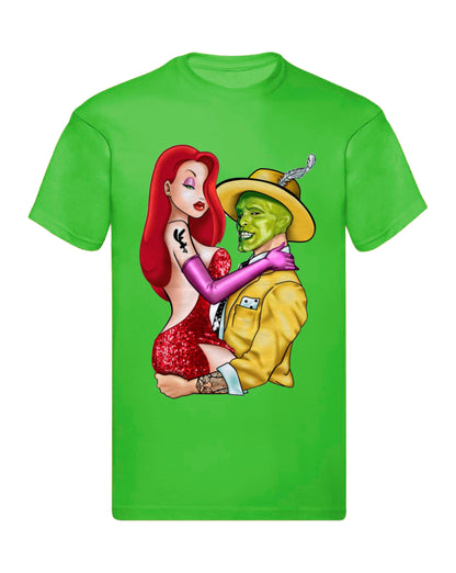 T-Shirt Uomo Donna & Bambino - JESSICA RABBIT E THE MASK - Maglietta Maglia Tshirt Super vestibilità Top qualità
