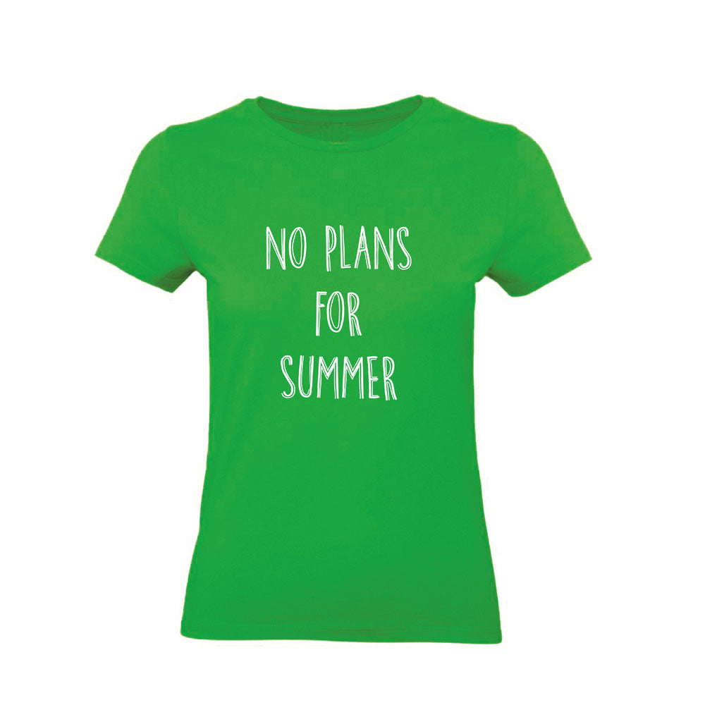 T-Shirt Uomo Donna & Bambino - NO PLANS FOR SUMMER - Maglietta Maglia Tshirt Super vestibilità Top qualità