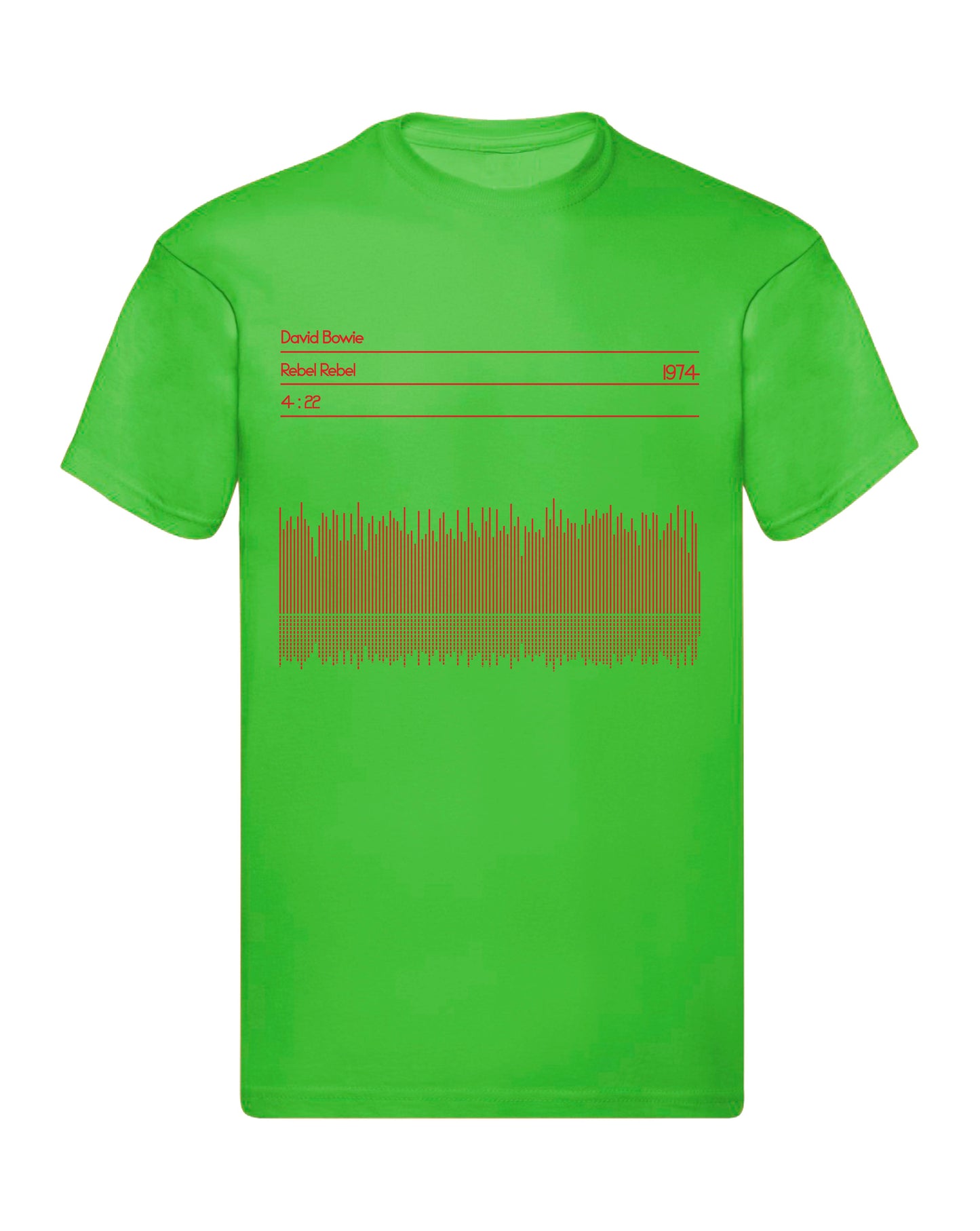 T-Shirt Uomo, Donna & Bambino - DAVID BOWIE 1974 SOUND WAWE - Maglietta Maglia Tshirt Super vestibilità Top qualità - Social Crazy