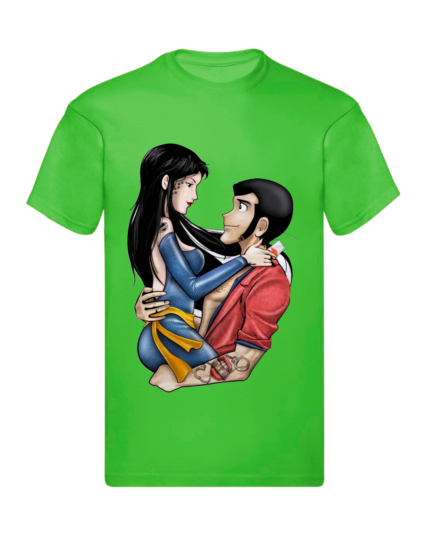T-Shirt Uomo, Donna & Bambino - HITOMI E LUPIN - Maglietta Maglia Tshirt Super vestibilità Top qualità