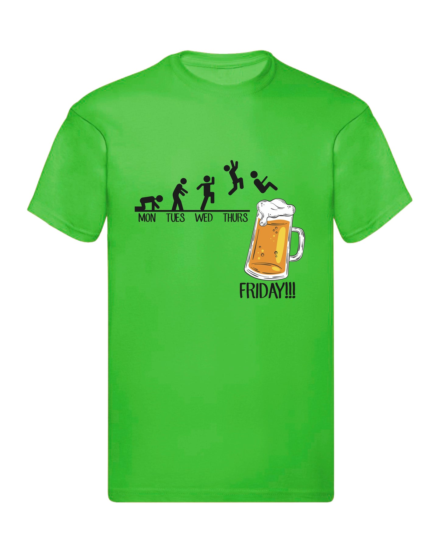 T-Shirt Uomo, Donna & Bambino - FRIDAY BEER - Maglietta Maglia Tshirt Super vestibilità Top qualità