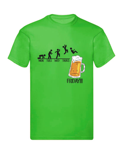 T-Shirt Uomo, Donna & Bambino - FRIDAY BEER - Maglietta Maglia Tshirt Super vestibilità Top qualità