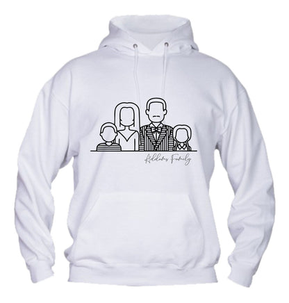 Felpa con cappuccio UOMO, DONNA & BAMBIN - LA FAMIGLIA ADDAMS - Super vestibilità Top qualità