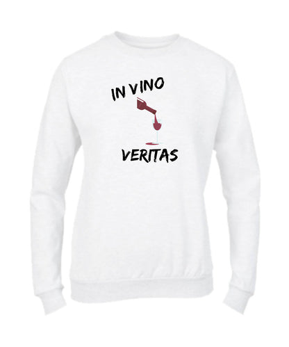 Felpa Girocollo UOMO, DONNA & BAMBIN - IN VINO VERITAS - Super vestibilità Top qualità