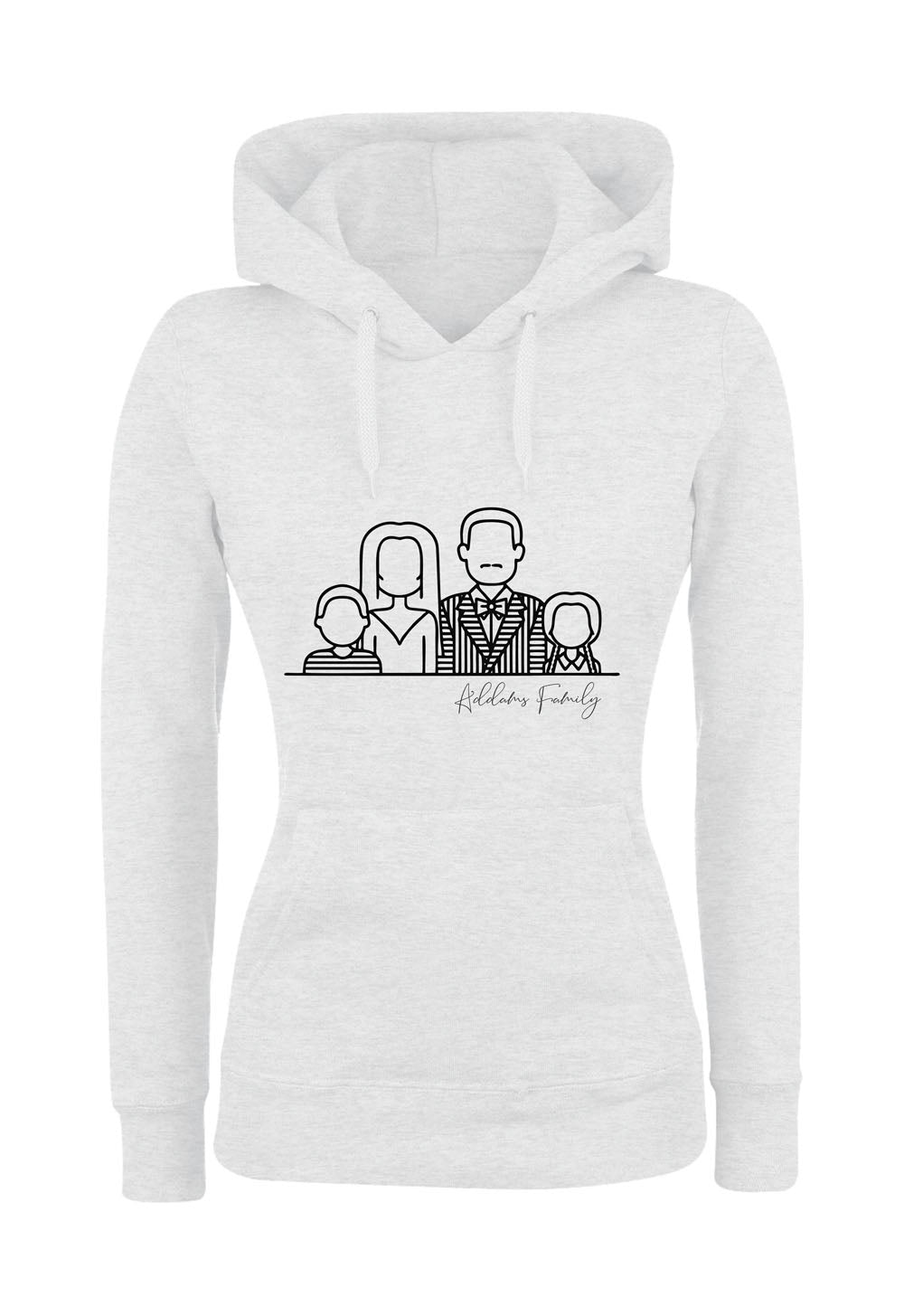 Felpa con cappuccio UOMO, DONNA & BAMBIN - LA FAMIGLIA ADDAMS - Super vestibilità Top qualità
