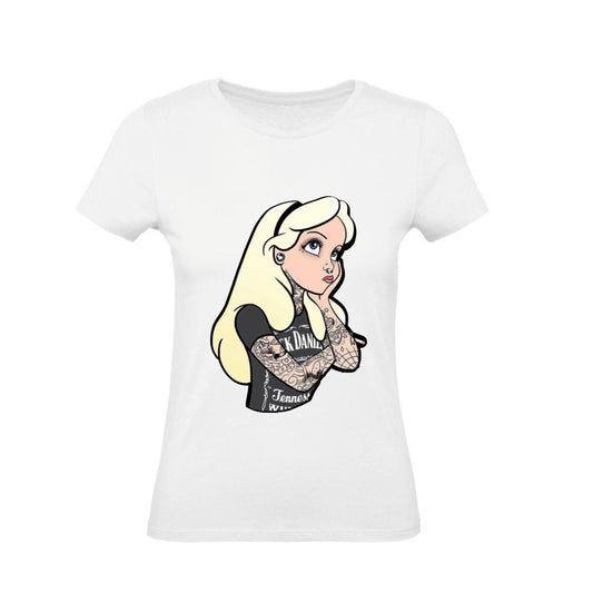 T-Shirt Donna & Bambino - ALICE IN WONDERLAND PUNK  - Maglietta Maglia Tshirt Super vestibilità Top qualità