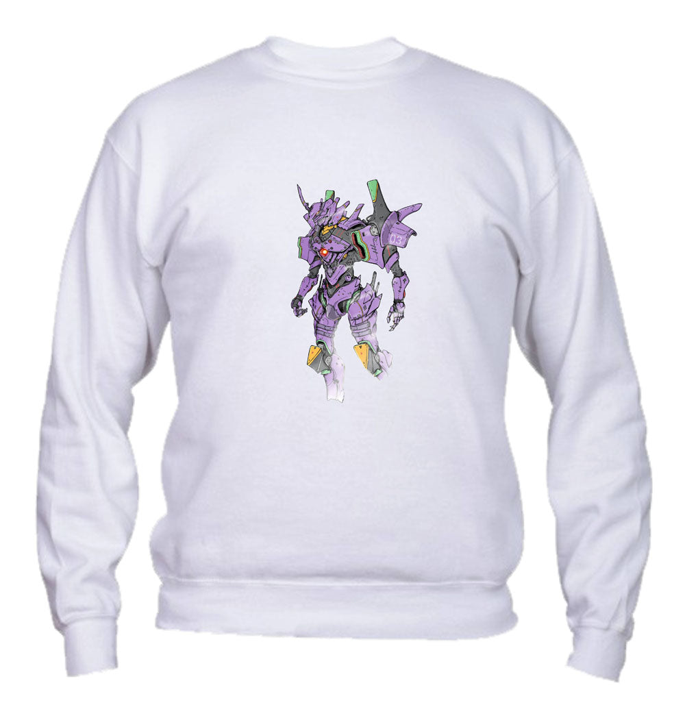 Felpa Girocollo UOMO, DONNA & BAMBIN - EVA 01 - Super vestibilità Top qualità