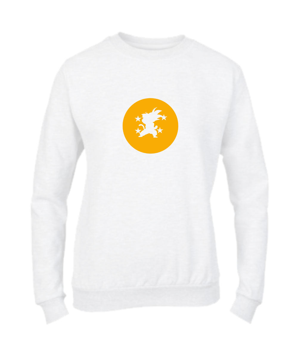 Felpa Girocollo UOMO, DONNA & BAMBIN - GOKU - SFERA DEL DRAGO - Super vestibilità Top qualità