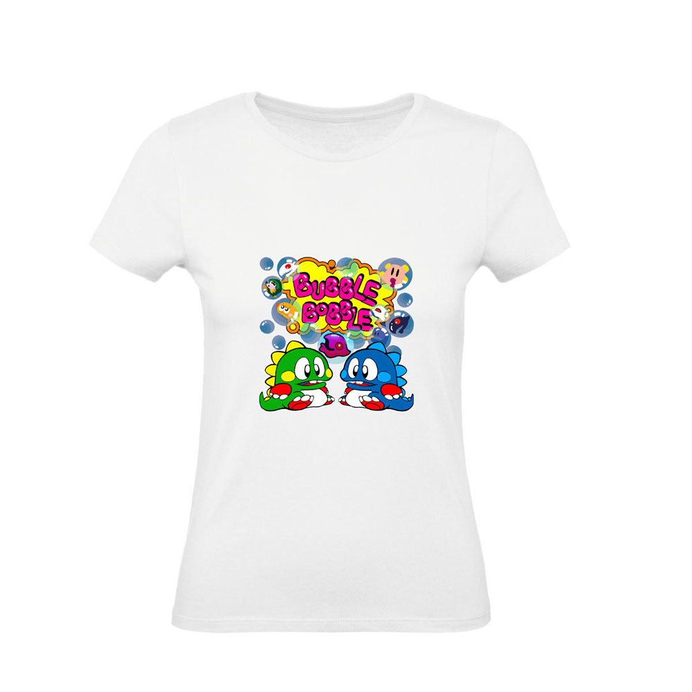 T-Shirt Uomo, Donna & Bambino - BUBBLE BOBBLE - Maglietta Maglia Tshirt Super vestibilità Top qualità