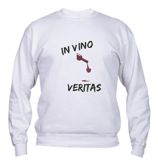 Felpa Girocollo UOMO, DONNA & BAMBIN - IN VINO VERITAS - Super vestibilità Top qualità