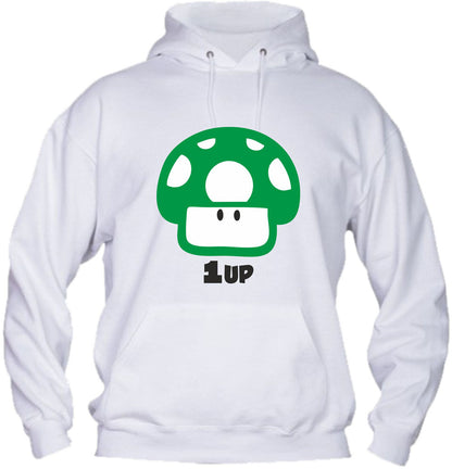 Felpa con cappuccio UOMO, DONNA & BAMBIN - 1 UP - Super vestibilità Top qualità - Social Crazy