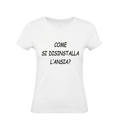 T-Shirt Uomo, Donna & Bambino - COME SI DISINSTALLA L'ANSIA - Maglietta Maglia Tshirt Super vestibilità Top qualità