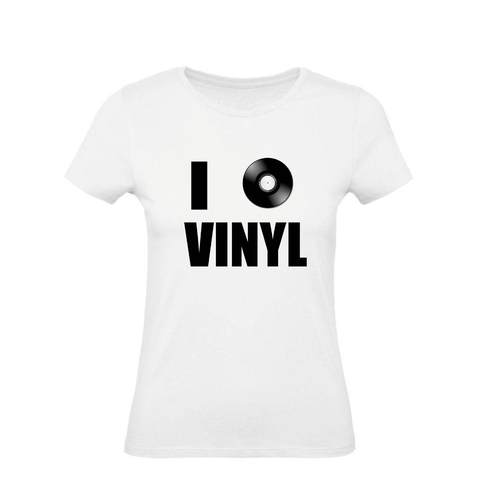 T-Shirt Uomo, Donna & Bambino - I LOVE VINYLS - Maglietta Maglia Tshirt Super vestibilità Top qualità