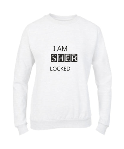 Felpa Girocollo UOMO, DONNA & BAMBIN - I AM SHERLOCKED - Super vestibilità Top qualità