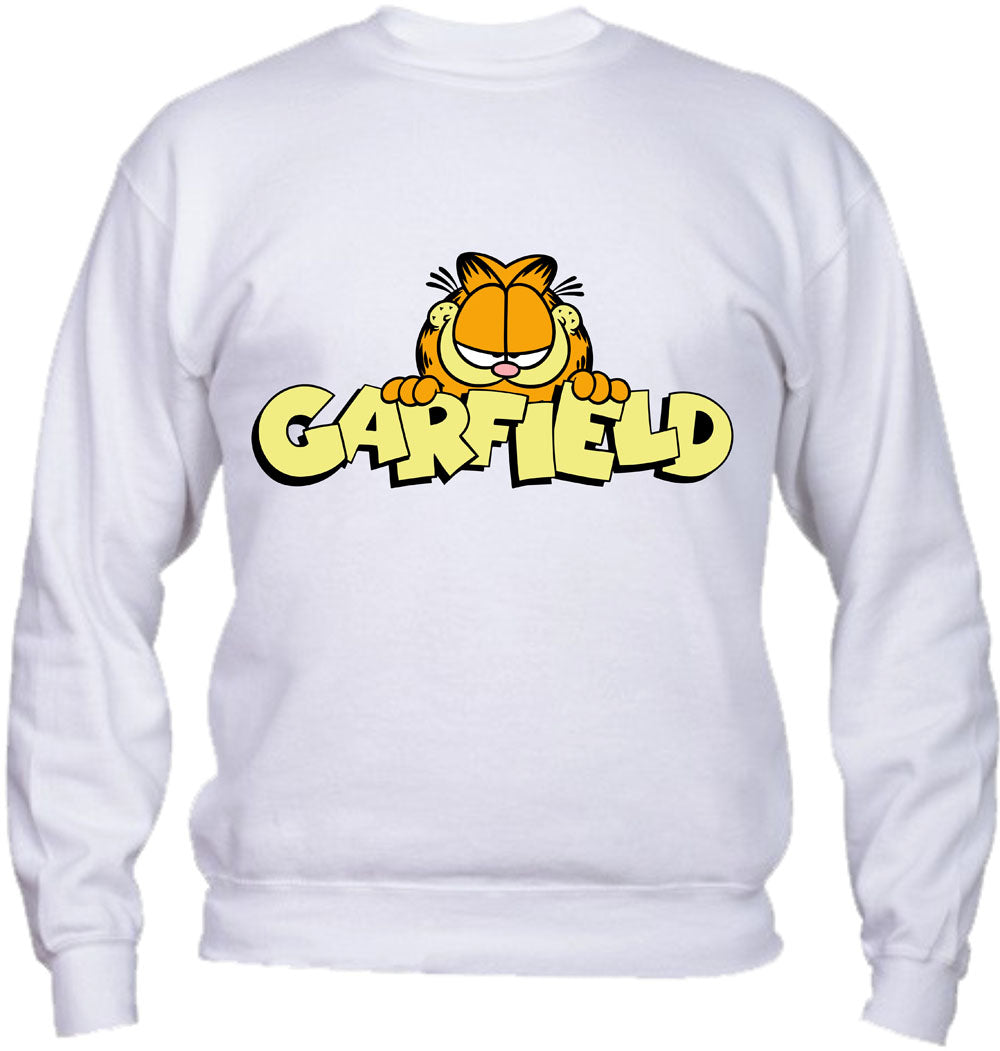 Felpa Girocollo UOMO, DONNA & BAMBIN - GARFIELD - Super vestibilità Top qualità