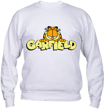 Felpa Girocollo UOMO, DONNA & BAMBIN - GARFIELD - Super vestibilità Top qualità