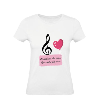 T-Shirt Donna & Bambino - LATO DESTRO DEL CUORE - Maglietta Maglia Tshirt Super vestibilità Top qualità