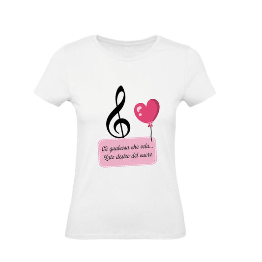 T-Shirt Donna & Bambino - LATO DESTRO DEL CUORE - Maglietta Maglia Tshirt Super vestibilità Top qualità