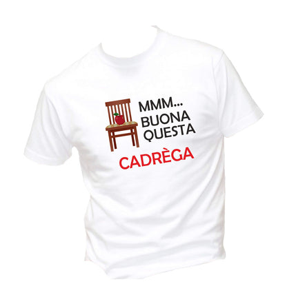 T-Shirt Uomo, Donna & Bambino - BUONA QUESTA CADREGA - Maglietta Maglia Tshirt Super vestibilità Top qualità
