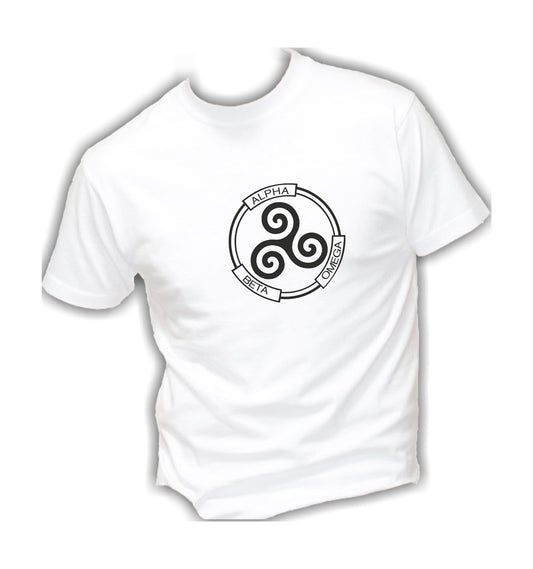 T-Shirt Uomo, Donna & Bambino - ALPHA BETA OMEGA - Maglietta Maglia Tshirt Super vestibilità Top qualità