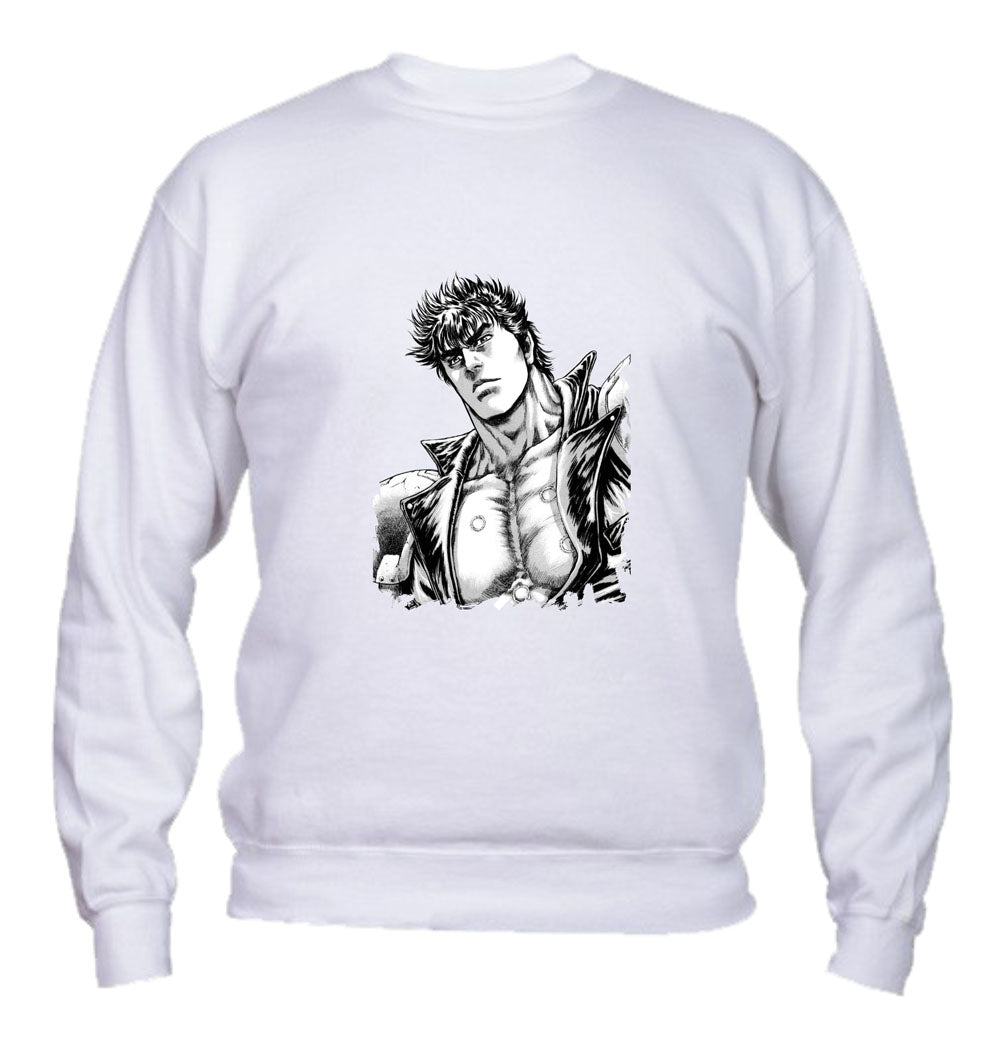 Felpa Girocollo UOMO & BAMBIN - KEN IL GUERRIERO - Super vestibilità Top qualità