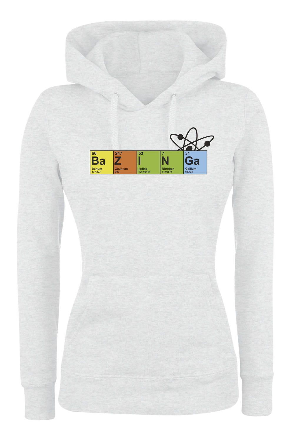 Felpa con cappuccio UOMO, DONNA & BAMBIN - BAZINGA CHIMICA - Super vestibilità Top qualità - Social Crazy