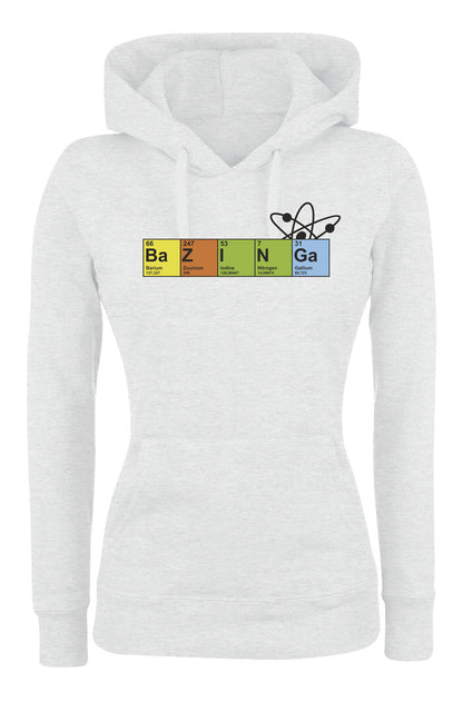 Felpa con cappuccio UOMO, DONNA & BAMBIN - BAZINGA CHIMICA - Super vestibilità Top qualità - Social Crazy