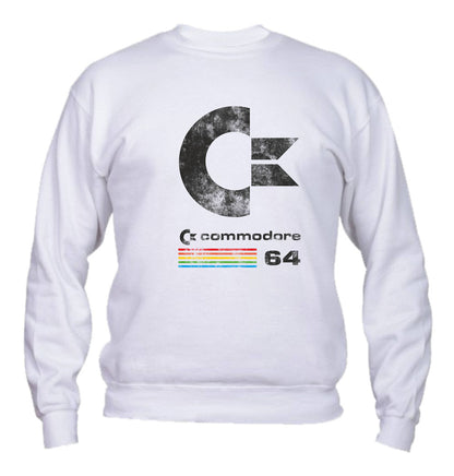 Felpa Girocollo UOMO, DONNA & BAMBIN - COMMODORE 64 - Super vestibilità Top qualità