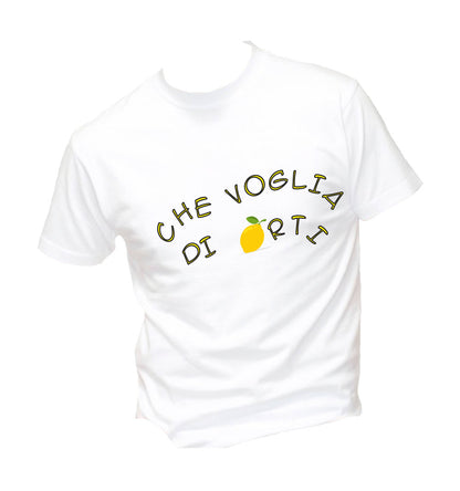T-Shirt Uomo, Donna & Bambino - CHE VOGLIA DI LIMONARTI - Maglietta Maglia Tshirt Super vestibilità Top qualità