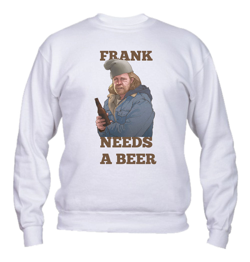 Felpa Girocollo UOMO & BAMBIN - NEED A BEER - SHAMELESS - Super vestibilità Top qualità