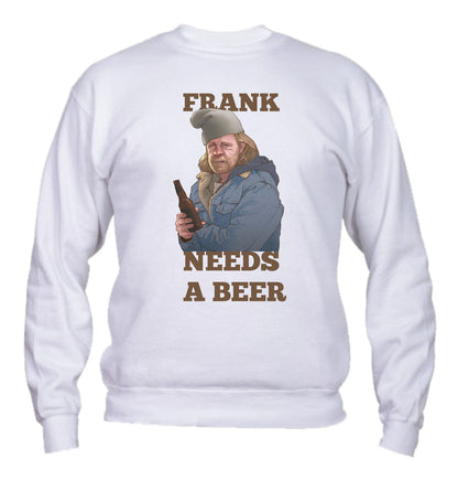 Felpa Girocollo UOMO & BAMBIN - NEED A BEER - SHAMELESS - Super vestibilità Top qualità