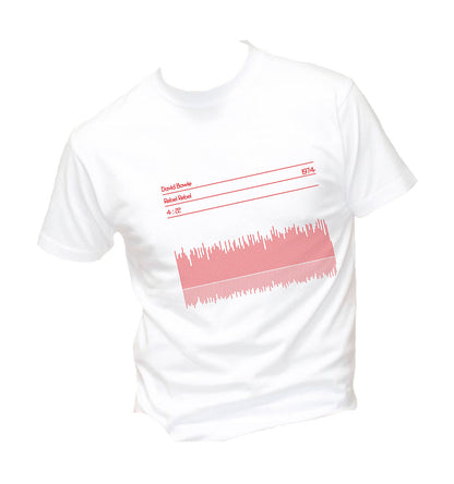 T-Shirt Uomo, Donna & Bambino - DAVID BOWIE 1974 SOUND WAWE - Maglietta Maglia Tshirt Super vestibilità Top qualità - Social Crazy