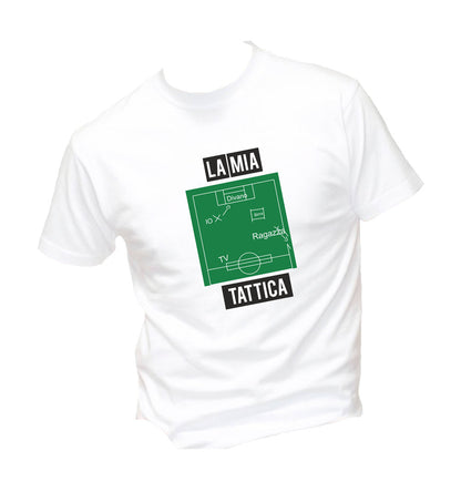 T-Shirt Uomo - LA MIA TATTICA - Maglietta Maglia Tshirt Super vestibilità Top qualità