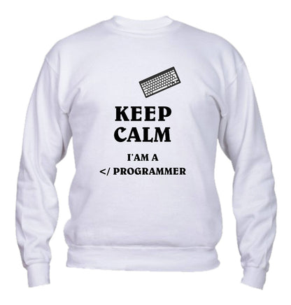 Felpa Girocollo UOMO, DONNA & BAMBIN - I'M A PROGRAMMER - Super vestibilità Top qualità