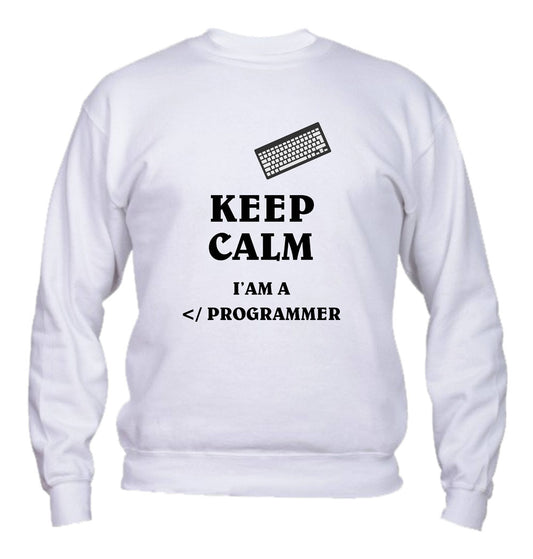 Felpa Girocollo UOMO, DONNA & BAMBIN - I'M A PROGRAMMER - Super vestibilità Top qualità