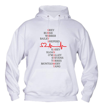 Felpa con cappuccio UOMO, DONNA & BAMBIN - GREY'S ANATOMY  - Super vestibilità Top qualità