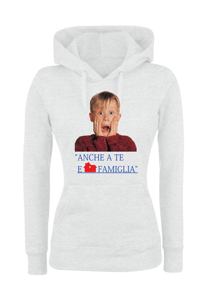 Felpa con cappuccio UOMO, DONNA & BAMBIN - A TE E FAMIGLIA - Super vestibilità Top qualità - Social Crazy