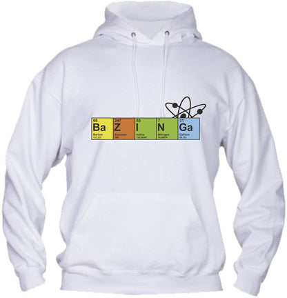 Felpa con cappuccio UOMO, DONNA & BAMBIN - BAZINGA CHIMICA - Super vestibilità Top qualità - Social Crazy