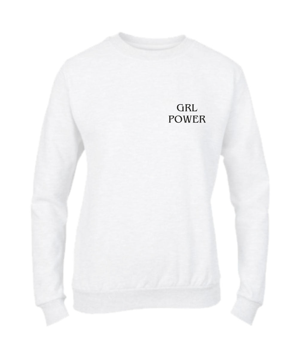 Felpa Girocollo DONNA & BAMBIN - GRL POWER - Super vestibilità Top qualità