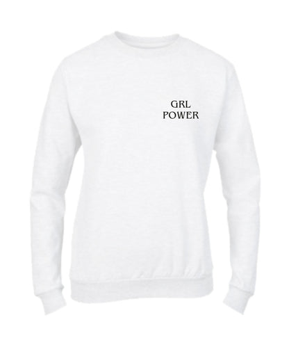 Felpa Girocollo DONNA & BAMBIN - GRL POWER - Super vestibilità Top qualità