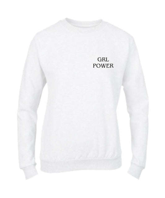 Felpa Girocollo DONNA & BAMBIN - GRL POWER - Super vestibilità Top qualità