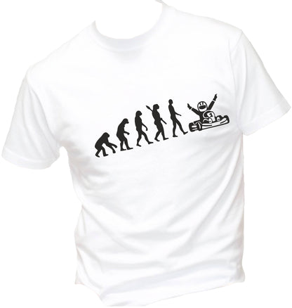 T-Shirt Uomo Donna & Bambino - KARTING EVOLUTION - Maglietta Maglia Tshirt Super vestibilità Top qualità