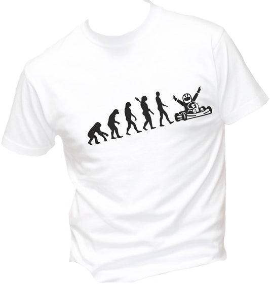 T-Shirt Uomo Donna & Bambino - KARTING EVOLUTION - Maglietta Maglia Tshirt Super vestibilità Top qualità
