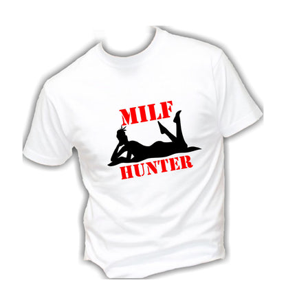 T-Shirt Uomo & Bambino - MILF HUNTER - Maglietta Maglia Tshirt Super vestibilità Top qualità