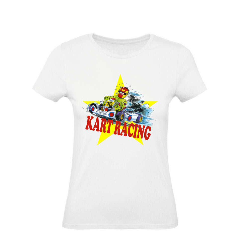 T-Shirt Uomo Donna & Bambino - KARTING RACING - Maglietta Maglia Tshirt Super vestibilità Top qualità