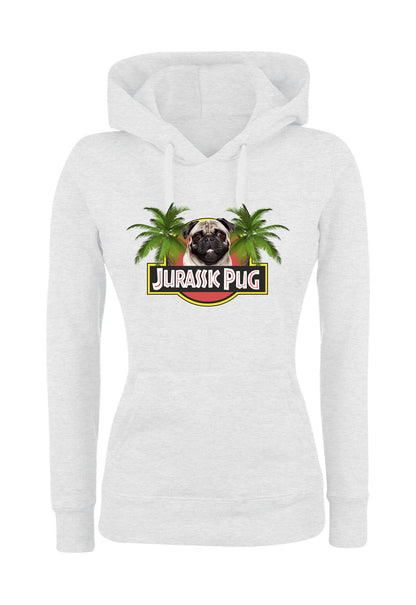 Felpa con cappuccio UOMO, DONNA & BAMBIN - JURASSIC PUG - Super vestibilità Top qualità
