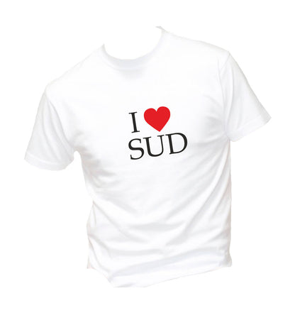 T-Shirt Uomo, Donna & Bambino - I LOVE SUD - Maglietta Maglia Tshirt Super vestibilità Top qualità