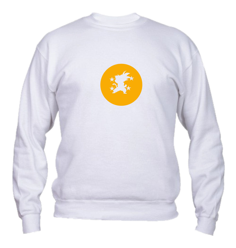 Felpa Girocollo UOMO, DONNA & BAMBIN - GOKU - SFERA DEL DRAGO - Super vestibilità Top qualità